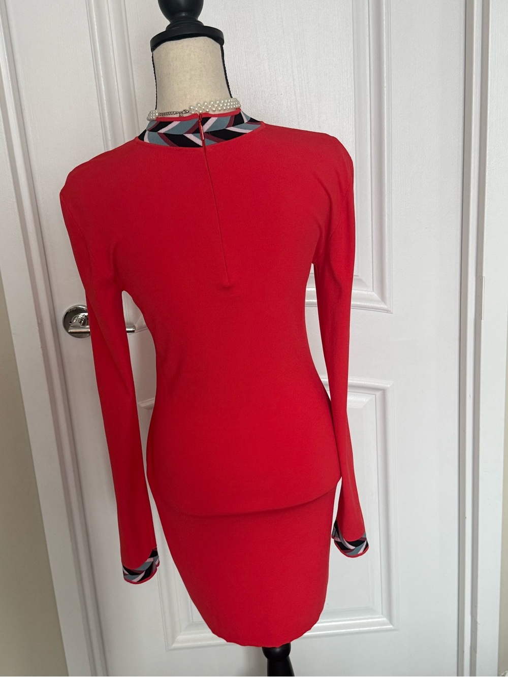 Emilio Pucci, gorgeous coral dress, very stretching, good condition ! Size M - Picture 5 of 7